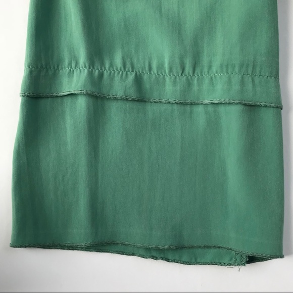 Mint Green Cold-Shoulder Blouse with Bell Sleeves - Picture 6 of 6